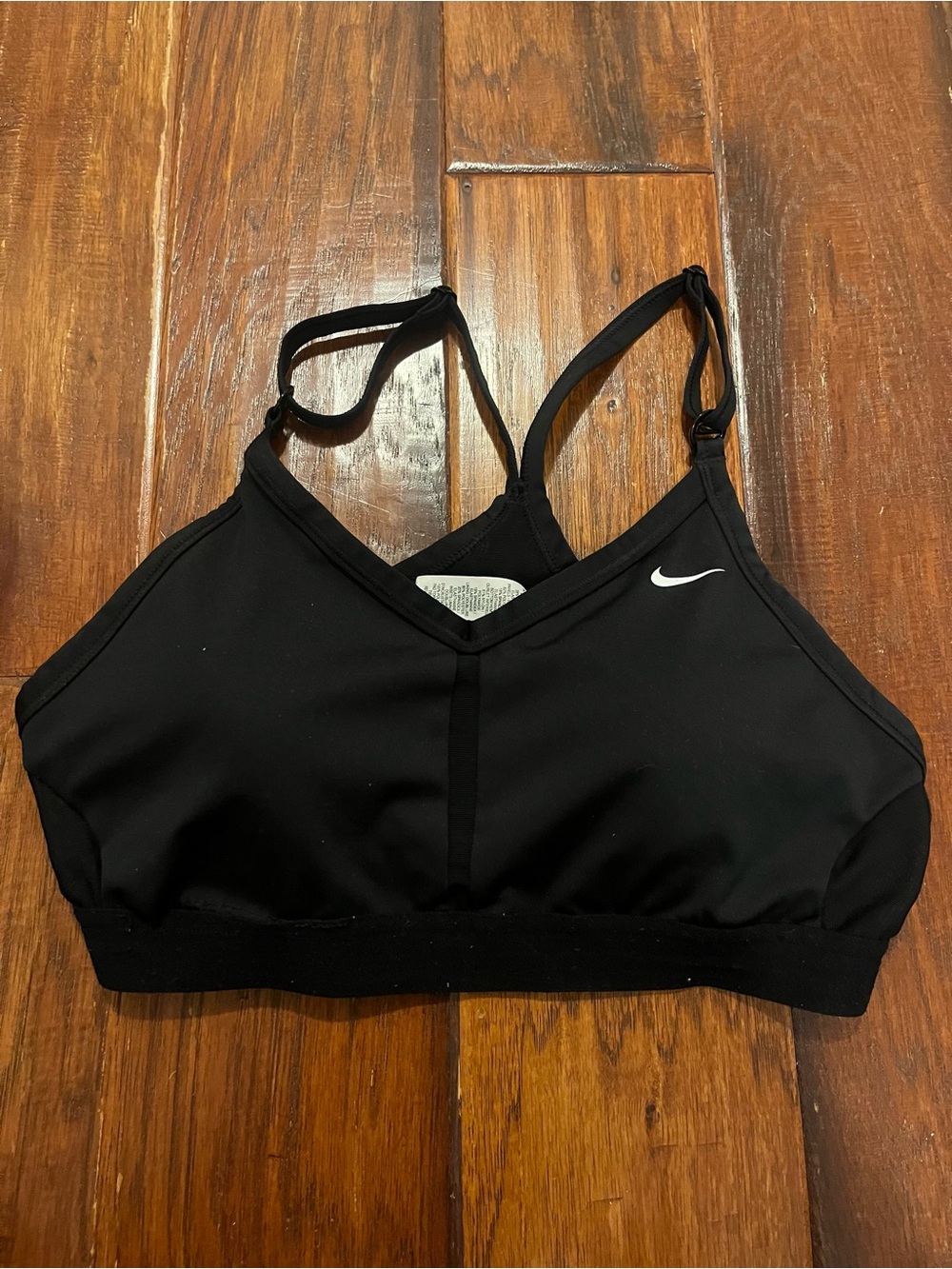 Nike Women's Black Racerback Padded Sports Bra. Size L.